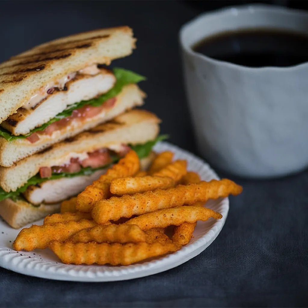 chicken sandwiches and fries